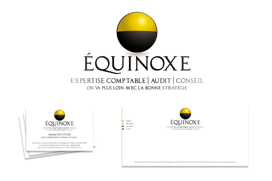 Identité visuelle Équinoxe - Agence Claire Contamine RP & Stratégies