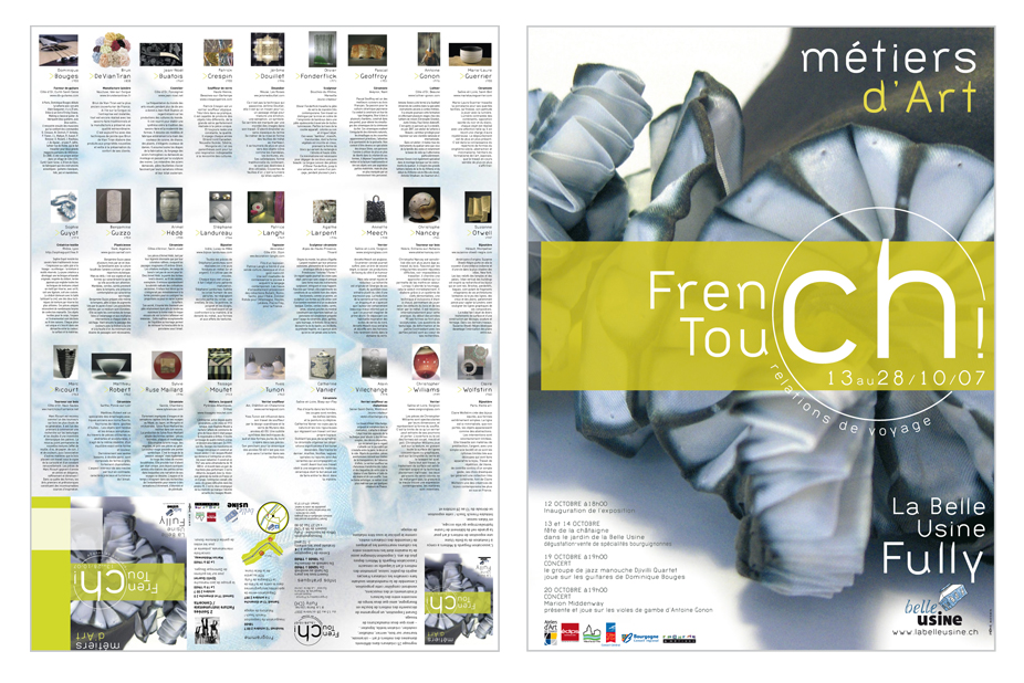 Affiche/Programme de l'exposition “French Touch”